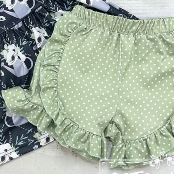 PETE + LUCY Garden Girl 2 Piece Summer Ruffle Short Set 6/6X NEW - Picture 3 of 4